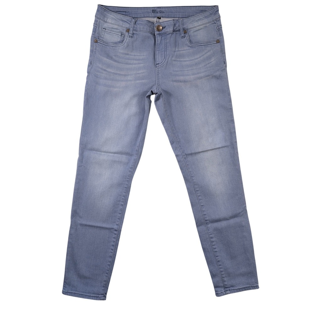 Kut from the Kloth Womens Size 8 Skinny Jeans Light Blue Wash Denim Pants